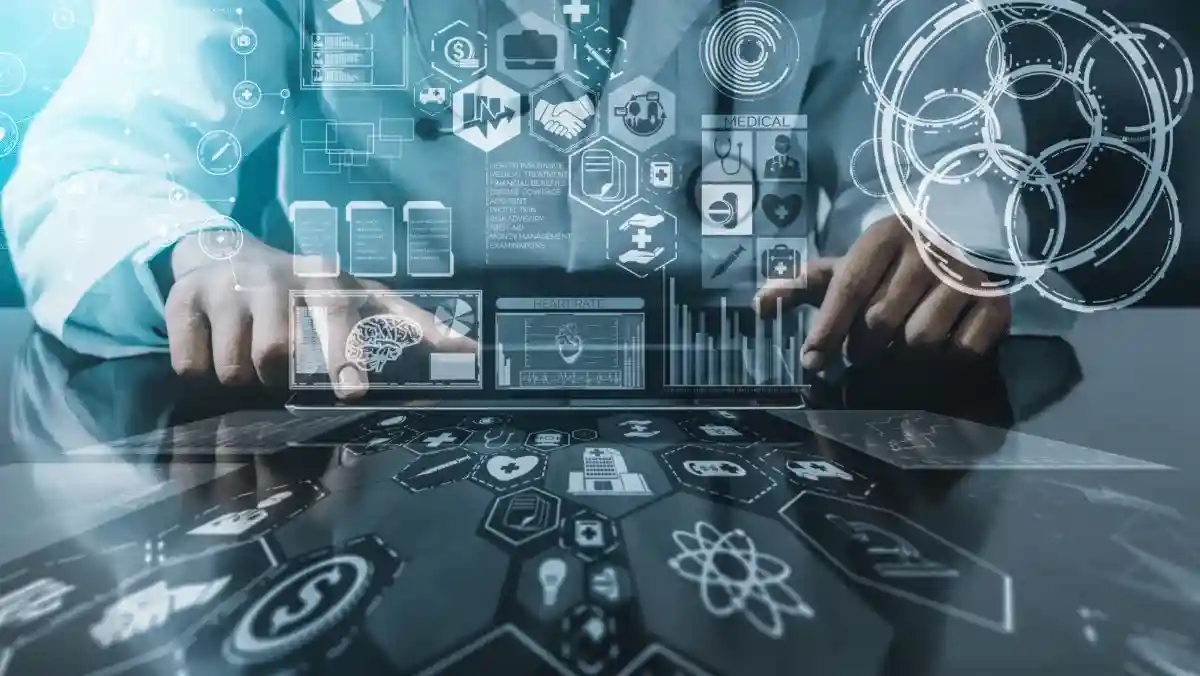 Healthcare IT integration systems connecting hospitals, clinics, and medical devices