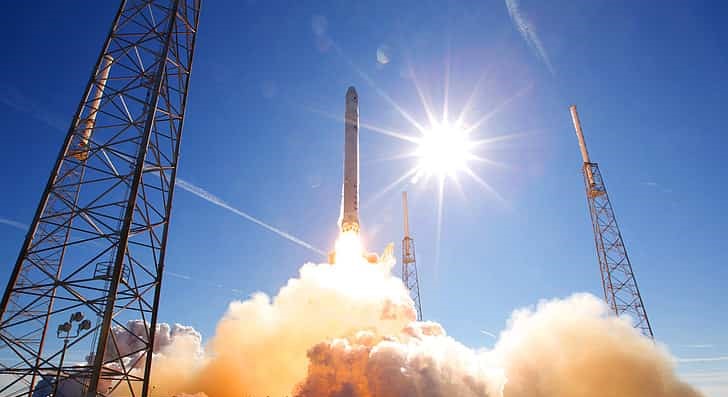 Rocket launch showing China's growing role in space technology