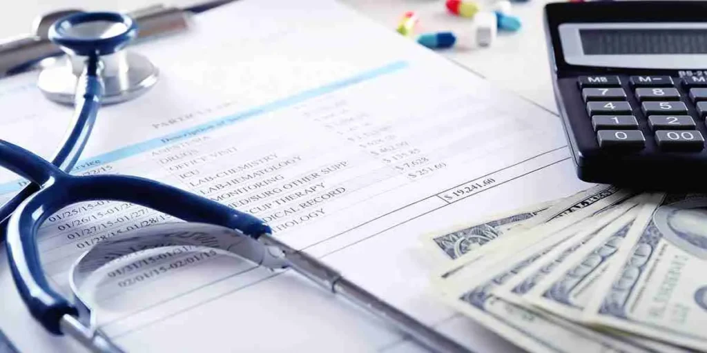 Stethoscope representing healthcare and medical care in England