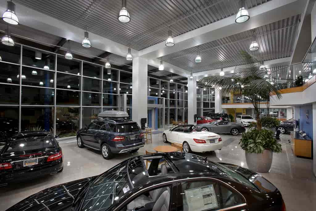 US Car Dealer Showroom