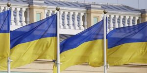 The Ukrainian flag represents strength and hope during the ongoing conflict.