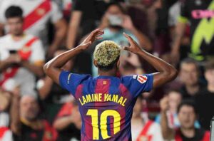 Lamine Yamal scores his first career hat-trick for Barcelona against Villarreal