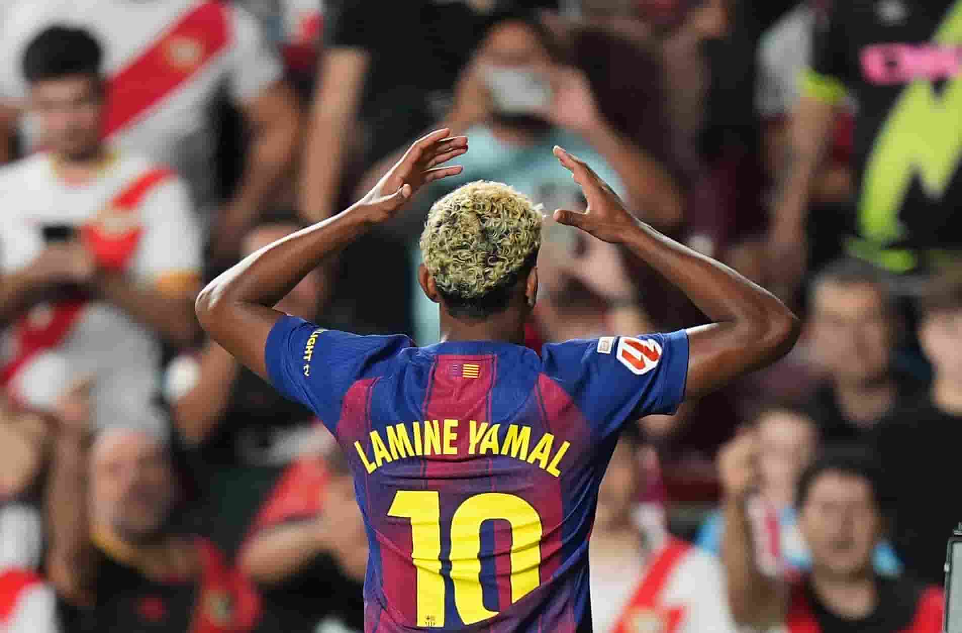 Lamine Yamal scores his first career hat-trick for Barcelona against Villarreal